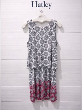 HATLEY – SLEEVELESS DROP-WAIST DRESS – SIZE XS